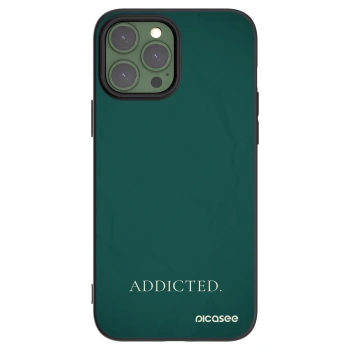 Picasee Μαύρη θήκη σιλικόνης για Apple iPhone 13 Pro Max - Addicted