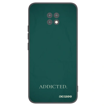 Picasee Μαύρη θήκη σιλικόνης για Xiaomi Redmi Note 9T - Addicted
