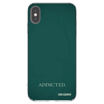 Picasee διαφανής θήκη σιλικόνης Apple iPhone XS Max - Addicted