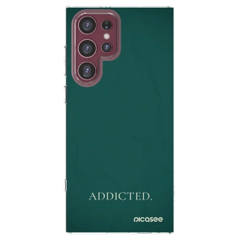 Picasee διαφανής θήκη σιλικόνης Samsung Galaxy S22 Ultra 5G - Addicted