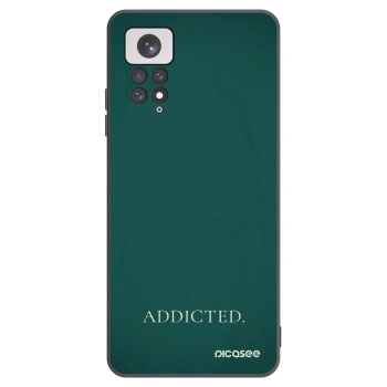 Picasee Μαύρη θήκη σιλικόνης για Xiaomi Redmi Note 11 - Addicted