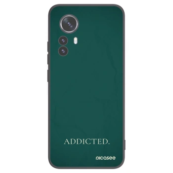 Picasee Μαύρη θήκη σιλικόνης για Xiaomi 12 Pro - Addicted