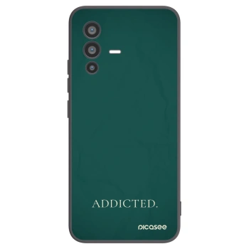 Picasee Μαύρη θήκη σιλικόνης για Vivo V23 5G - Addicted