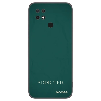Picasee Μαύρη θήκη σιλικόνης για Xiaomi Redmi 10C - Addicted