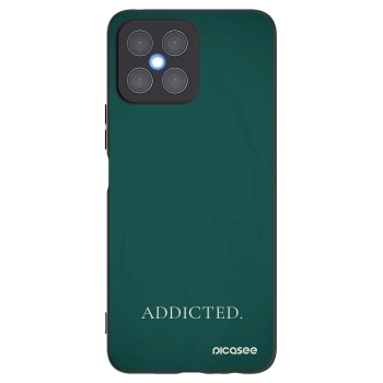 Picasee Μαύρη θήκη σιλικόνης για Honor X8 4G - Addicted