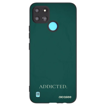 Picasee Μαύρη θήκη σιλικόνης για Realme C21Y - Addicted