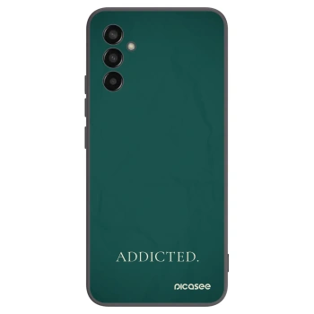 Picasee Μαύρη θήκη σιλικόνης για Samsung Galaxy M13 M135F - Addicted