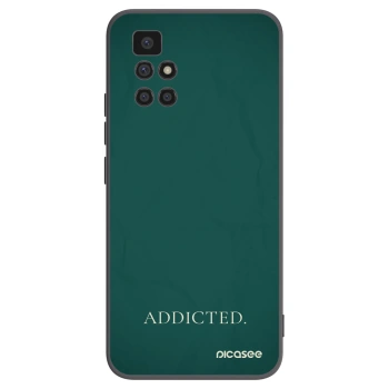 Picasee Μαύρη θήκη σιλικόνης για Xiaomi Redmi 10 (2022) - Addicted