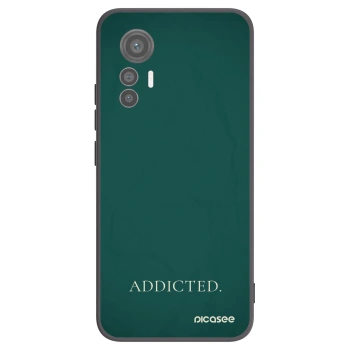 Picasee Μαύρη θήκη σιλικόνης για Xiaomi 12 Lite - Addicted