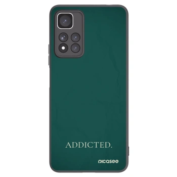 Picasee Μαύρη θήκη σιλικόνης για Xiaomi Redmi Note 11 Pro+ 5G - Addicted