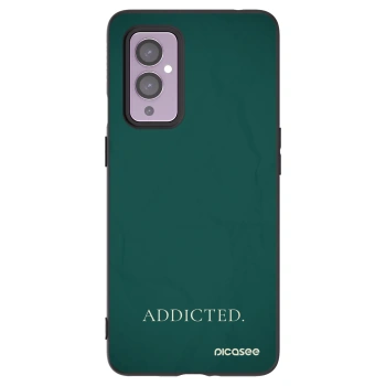 Picasee Μαύρη θήκη σιλικόνης για OnePlus 9 - Addicted
