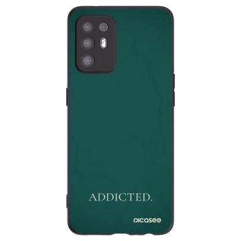 Picasee Μαύρη θήκη σιλικόνης για OPPO A94 5G - Addicted