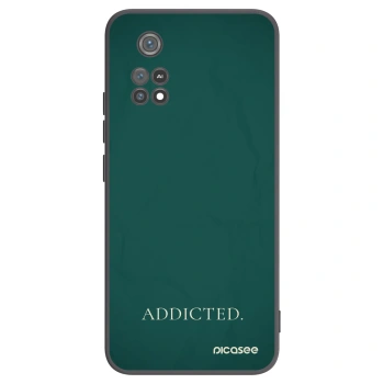 Picasee Μαύρη θήκη σιλικόνης για Xiaomi Poco M4 Pro - Addicted