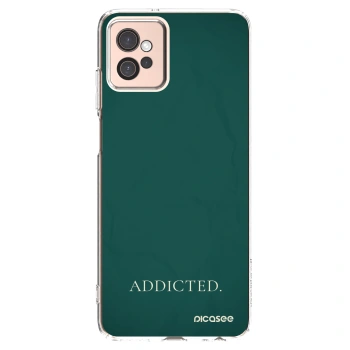 Picasee διαφανής θήκη σιλικόνης Motorola Moto G32 - Addicted