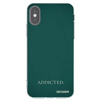 Picasee διαφανής θήκη σιλικόνης Apple iPhone X/XS - Addicted