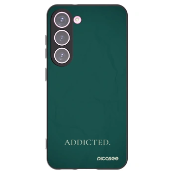 Picasee Μαύρη θήκη σιλικόνης για Samsung Galaxy S23 5G - Addicted