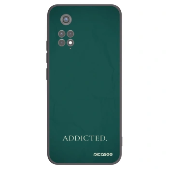 Picasee Μαύρη θήκη σιλικόνης για Xiaomi Redmi Note 11S 5G - Addicted