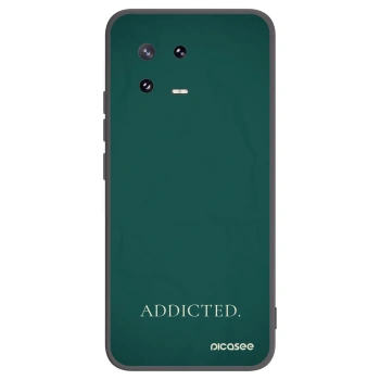 Picasee Μαύρη θήκη σιλικόνης για Xiaomi 13 Pro - Addicted