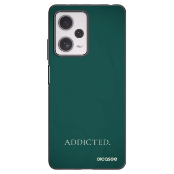 Picasee Μαύρη θήκη σιλικόνης για Xiaomi Redmi Note 12 Pro+ 5G - Addicted
