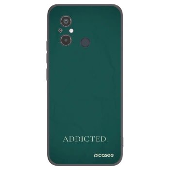 Picasee Μαύρη θήκη σιλικόνης για Xiaomi Redmi 12C - Addicted