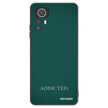 Picasee Μαύρη θήκη σιλικόνης για Xiaomi Redmi Note 12S - Addicted