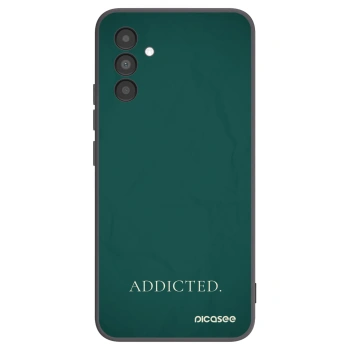 Picasee Μαύρη θήκη σιλικόνης για Samsung Galaxy A04s A047F - Addicted