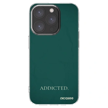 Picasee διαφανής θήκη σιλικόνης Apple iPhone 15 Pro - Addicted