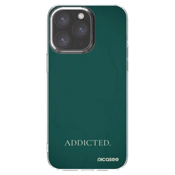 Picasee διαφανής θήκη σιλικόνης Apple iPhone 15 Pro Max - Addicted