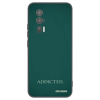 Picasee Μαύρη θήκη σιλικόνης για Xiaomi Poco F5 Pro 5G - Addicted