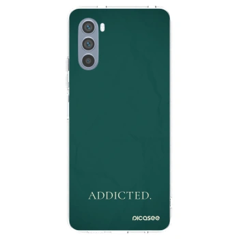Picasee διαφανής θήκη σιλικόνης Motorola Moto G62 - Addicted