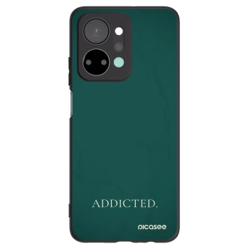 Picasee Μαύρη θήκη σιλικόνης για Honor X7a - Addicted