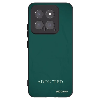 Picasee Μαύρη θήκη σιλικόνης για Xiaomi 14 - Addicted