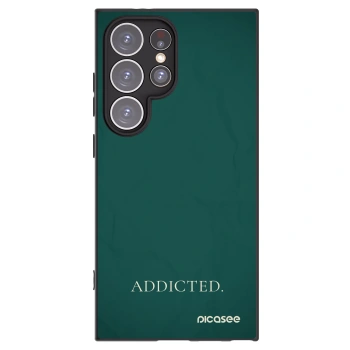 Picasee Μαύρη θήκη σιλικόνης για Samsung Galaxy S24 Ultra S928B 5G - Addicted