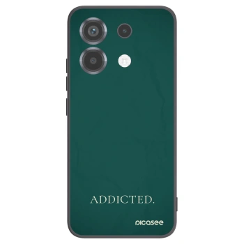 Picasee Μαύρη θήκη σιλικόνης για Xiaomi Poco X6 - Addicted