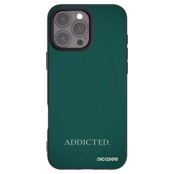 Picasee Μαύρη θήκη σιλικόνης για Apple iPhone 16 Pro Max - Addicted