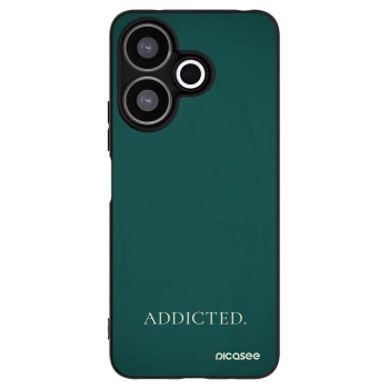 Picasee Μαύρη θήκη σιλικόνης για Xiaomi Redmi 13 4G - Addicted
