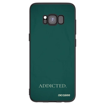 Picasee Μαύρη θήκη σιλικόνης για Samsung Galaxy S8 G950F - Addicted