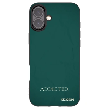 Picasee Μαύρη θήκη σιλικόνης για Apple iPhone 16 Plus - Addicted