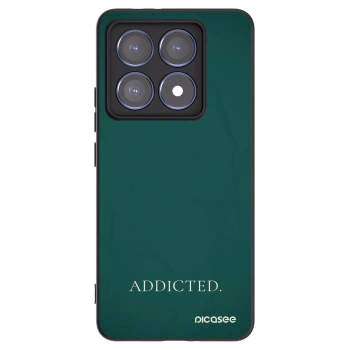 Picasee Μαύρη θήκη σιλικόνης για Xiaomi 14T Pro - Addicted