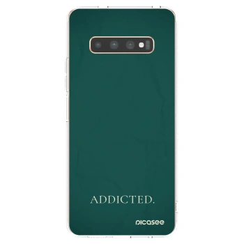 Picasee διαφανής θήκη σιλικόνης Samsung Galaxy S10 Plus G975 - Addicted