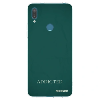 Picasee διαφανής θήκη σιλικόνης Huawei Y7 2019 - Addicted
