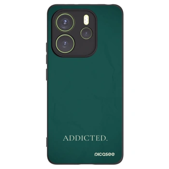Picasee Μαύρη θήκη σιλικόνης για Xiaomi Redmi Note 14 4G - Addicted