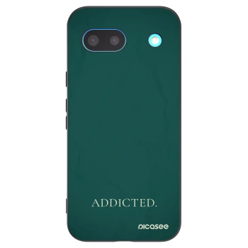 Picasee Μαύρη θήκη σιλικόνης για Google Pixel 8a - Addicted