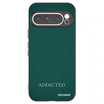 Picasee Μαύρη θήκη σιλικόνης για Google Pixel 9 Pro - Addicted