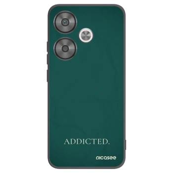 Picasee Μαύρη θήκη σιλικόνης για Xiaomi Poco F6 - Addicted