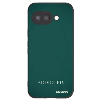 Picasee Μαύρη θήκη σιλικόνης για Google Pixel 9a - Addicted