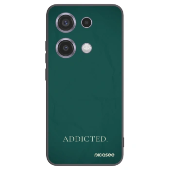 Picasee Μαύρη θήκη σιλικόνης για Xiaomi Redmi Note 14S - Addicted
