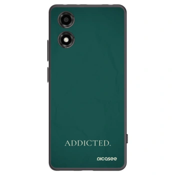 Picasee Μαύρη θήκη σιλικόνης για Motorola Moto E14 - Addicted