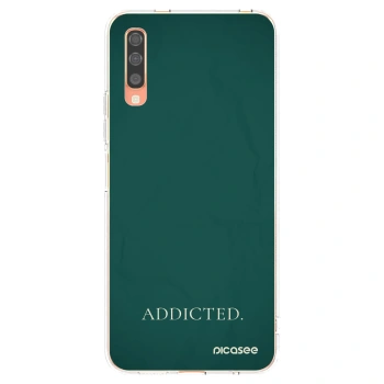 Picasee διαφανής θήκη σιλικόνης Samsung Galaxy A70 A705F - Addicted