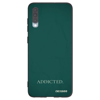 Picasee Μαύρη θήκη σιλικόνης για Samsung Galaxy A70 A705F - Addicted